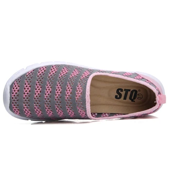 STQ de Vară 2020 Femei Pantofi Femei ochiurilor de Plasă Respirabil Adidași Pantofi Balerini Doamnelor Alunecare Pe Balerini Mocasini Pantofi Plus Dimensiune E39