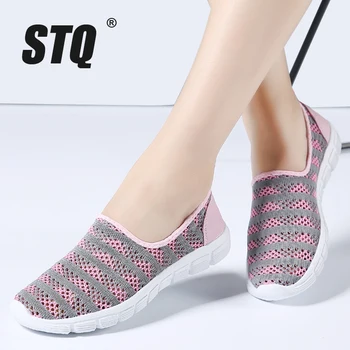 STQ de Vară 2020 Femei Pantofi Femei ochiurilor de Plasă Respirabil Adidași Pantofi Balerini Doamnelor Alunecare Pe Balerini Mocasini Pantofi Plus Dimensiune E39