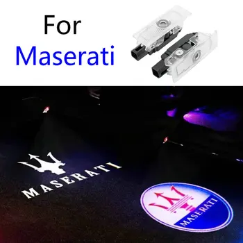 2X LED Portiera bun venit Lumina Laser Fantoma Umbra de Proiectie Logo Lumina Pentru Maserati Levante Ghibli 2016 2017 2018 2019