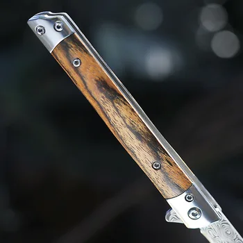 Damasc briceag Magic Pen Cuțitul în aer liber Cuțit de Auto-apărare Cuțit Mare Duritate Portabil Mini briceag