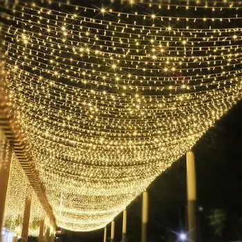 8M 12M 16M de Crăciun Ghirlanda LED-uri Cortina Sloi de gheață Șir de Lumini Ofili 0,6 m AC 220V Garden Street în aer liber Decorative Lumină de Vacanță