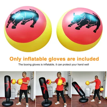 1pair Formare Sport, Echipamente Gonflabile de Box Mănuși de Stantare Mănuși de Formare pentru Adulți, Copii Interioară în aer Liber Exercițiu