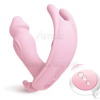 Clitoridiana feminin Stimulator punct G Vibratoare Jucarii Sexuale Pentru Femei Masturbari Penis artificial Fluture Vibratoare Portabile Vibratoare Chilotei