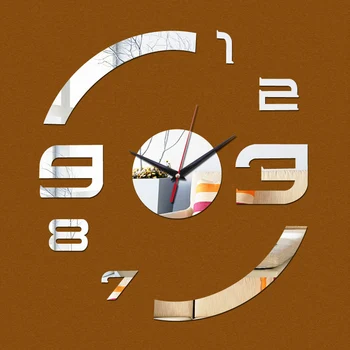 Vânzare directă Acrilica de perete ceas fluture oglindă ceasuri Moderne 3d acasă decorare diy ceas cadou
