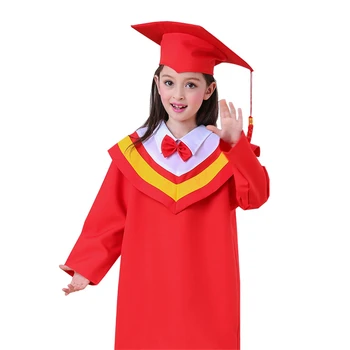 7Color Copilul Cosplay Licență Rochie de Absolvire Clasa Rochie Haine+Capac Grup Școlar Imagine Performanță Costume 100-170 CM