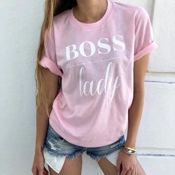 Vara 2021 Tricouri Femei Îmbrăcăminte Tee Top Drăguț Litere Femeie Tricouri Femei Femme T-shirt Roz cu Maneci Scurte Mujer Camiseta