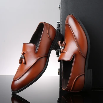 Rochie din piele Pantofi pentru Bărbați Pantofi pentru Oficial Mocasini Business Casual Pantofi Formale pentru Petrecerea de Nunta