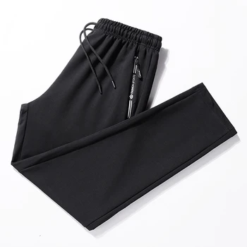 Bărbați vrac direct tub de bumbac pantaloni casual pentru bărbați de mari dimensiuni Jambiere tricotate elastic respirabil confortabil pantaloni sport 8xl