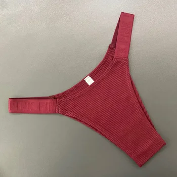 Femei lenjerie sexy litere tricotate confort tanga potrivit pentru respirabil tanga moda joase pantaloni scurți, chiloți T pantaloni