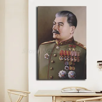 Iosif Stalin Portret HD de Perete de Arta Canvas Postere, Printuri Pictura pe Perete Imagini Giclee Pentru Living Modern Decor Acasă opera de Arta