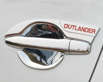 Pentru Mitsubishi Outlander 2013-2017 Car Styling Interior Ușă Mâner Ușă Castron Cadru Trim Autocolant Accesorii Lama ușa castron