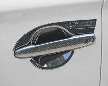 Pentru Mitsubishi Outlander 2013-2017 Car Styling Interior Ușă Mâner Ușă Castron Cadru Trim Autocolant Accesorii Lama ușa castron