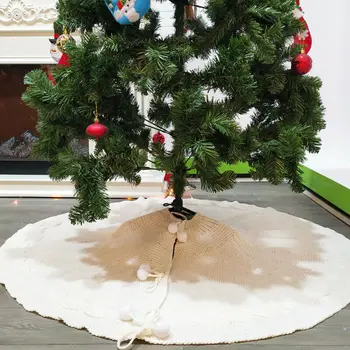 122cm de Pluș Pom de Crăciun Fuste de Blana Crăciun Fericit Decor pentru Casa Natal Natal Copac Fuste Decor de Anul Nou