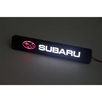 1buc autocolant Auto ABS Cromat capota emblema grila LED lumini decorative Pentru Subaru Impreza Forester Tribeca XV BRZ masina