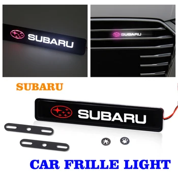 1buc autocolant Auto ABS Cromat capota emblema grila LED lumini decorative Pentru Subaru Impreza Forester Tribeca XV BRZ masina
