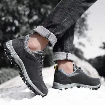 Moda Barbati Pantofi mai Calde Turma Adidași Confort Low-Top Dantela-Up de Iarna pentru Barbati Pantofi Marime Mare pentru Barbati Pantofi Casual Barbati Adidasi W1