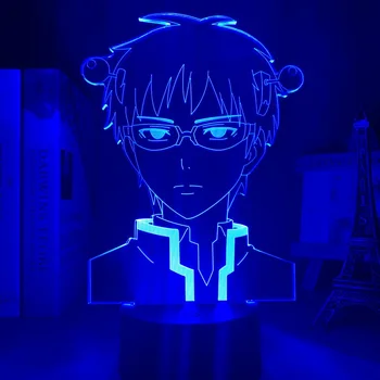 Anime Lumina Dezastruoase În Viața de Saiki K Lumina de Noapte Led pentru Decorare Dormitor Colorat Veioza Anime Cadou 3d Lampa Saiki K