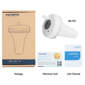 Inkbird IBS-P01B Digital Impermeabil Bluetooth Conectat Plutitoare Termometru pentru Piscina termală,Piscină, Baie de Apă