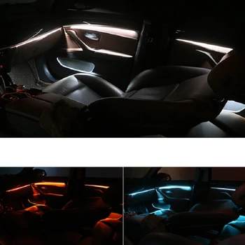 Mașină de Interior Decorative cu Led Ambientale Ușa Dungi de Lumină Atmosferă de Lumină Cu 2 Culori Pentru BMW Seria 5 F10/F11 2010-2017