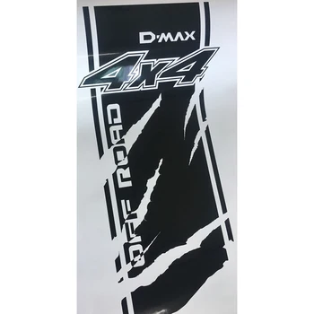 Se potrivesc Pentru Isuzu D-max CABINE ECHIPAJ de Putere Laba Grafic Bandă de Vinil Rece Autocolant Auto Off Road 4X4 Spate Cutie de Pat de Moda Decorare Auto