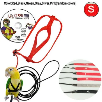 Anti-Muște Zburătoare Instruire Papagal Pasăre Lesa Kituri Ultralight Ham Lesa Moale Portabil Animale De Companie Jucării