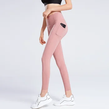 Femei Yoga Pantaloni Cu Talie Înaltă De Funcționare În Aer Liber De Fitness Pantaloni Pantaloni Elastic De Funcționare Slim Sport Cu Buzunar