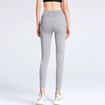 Femei Yoga Pantaloni Cu Talie Înaltă De Funcționare În Aer Liber De Fitness Pantaloni Pantaloni Elastic De Funcționare Slim Sport Cu Buzunar