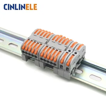 Mini Repede Noul Compact Universal Cabluri De Sârmă Conector Conductor Bloc Terminal Feroviar Repara
