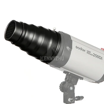 Godox Flash Rît Grila Fagure Fascicul de Lumină cu Tub cu 9.8 cm Adaptor pentru Universal de Montare Strobe K150A K180A 250DI 300DI 250SDI