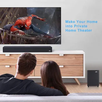 100W TV SoundBar 2.1 Bluetooth Boxe 5.0 Home Theater Sistem de Sunet 3D Surround 80 dB Sunet Bara de Control de la Distanță Cu Subwoofer