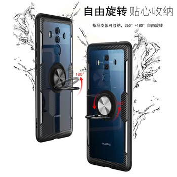 Magnetic Transparent Cazul în care Telefonul Pentru Huawei Honor Mate 9 10 20 X 5G P20 Y 8X Max 7X P Inteligente 2019 Juca Lite Pro Inel de Acoperire Titular