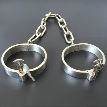 Adult sex jocuri robie cătușe și lanțuri la picioare lanț din oțel inoxidabil glezna mansete metal dominare sexuala fetish jucarii sexuale pentru femei barbati