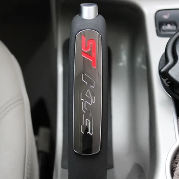 ABS Cromat si Fibra de Carbon Auto Interior Frână de Mână Capac Ornamental de Turnare Frână de Mână Autocolant pentru Ford Kuga Evadare 2013
