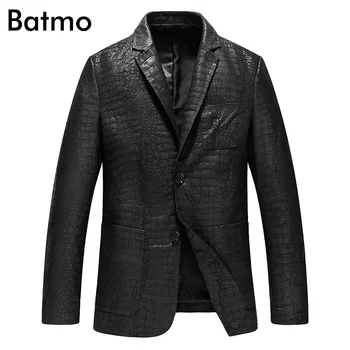 Batmo 2020 new sosire primăvară de înaltă calitate din piele jachete barbati,slim din piele sacou barbati marimea L-4XL YXG4201A
