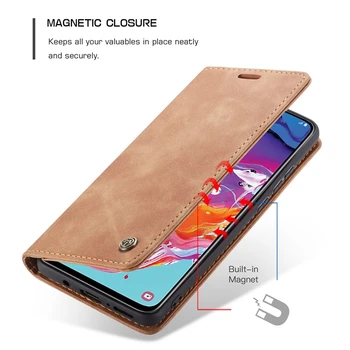 Pentru Coque Margine Samsung Galaxy S7 S8 S20 Note20 Ultra Caz Piele Flip Portofel Caz Pentru Samsung A31 A41 A50 A70 A80 A51 A71 Acoperi