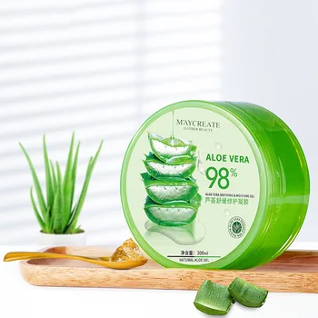 300ml 98% Natural Pur de Aloe Vera Gel Anti-Acnee, Anti-sensibile Ulei-Control de protecție Solară Reparatia