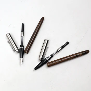 De lux Stilou din Lemn+Metal 0.38/0,5 mm de Înaltă Calitate Stil Retro de Cerneală stilouri Pentru Birou, Scoala de Scris, Rechizite Cadou