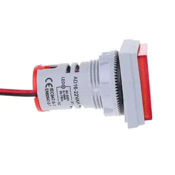 Digital 22mm 3in1 Voltmetru Ampermetru Hz AC 60-500V 0-100A 20-75Hz Frecventa de Curent Meter Indicator Digital de Tensiune Amp Lampă cu Led-uri