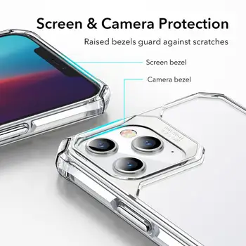 RES pentru iPhone 12 Pro Max Cazul Aerului Armura Caz Clar la Șocuri de Lux Transparent Capacul din Spate pentru iPhone 12 mini-12 Pro Max Cazuri