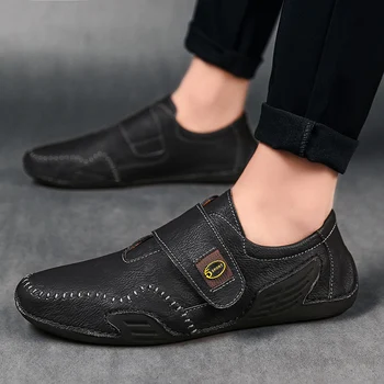 Barbati Casual Pantofi de Moda de Lux din Piele pentru Bărbați Mocasini Mocasini Cârlig&bucla de Bărbați Apartamente de sex Masculin de Conducere Pantofi Respirabil Homme