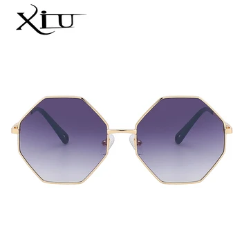 XIU Supradimensionat Vintage ochelari de Soare pentru Femei Brand Designer de Nuante Metalice de ochelari de soare de Vară de Moda Retro Oculos Gafas De Sol UV400