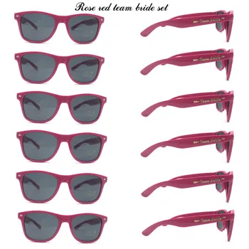 6 Perechi/lot Mireasa Trib ochelari de Soare Echipa de Mireasa ochelari de Soare pentru domnișoare de Onoare Cadouri de Mireasa Petrecere a Burlacelor, Cadouri