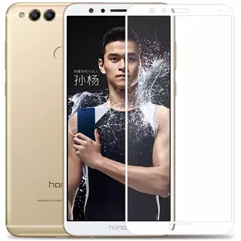 2 buc Sticla Temperata Pentru Huawei Honor 7x Caz Complet Capacul Protector de Ecran de Protecție Tremp Pe Bnd L21 7 X X7 Honor7x 5.93