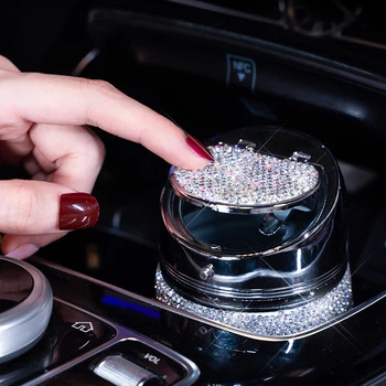 Manual De Diamant Scrumiera Auto Portabil Fara Fum Poate Vehicul Port-Țigaretul De Fum Universal Cilindru Suport Accesorii Auto