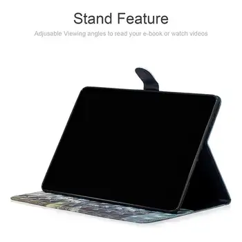Caz Pentru Samsung Galaxy Tab 10.1 inch SM-T510 T515 2019 Tipărite Piele Flip Capacul suportului rezistent la Șocuri Proteja Capacul SM-T510 T515