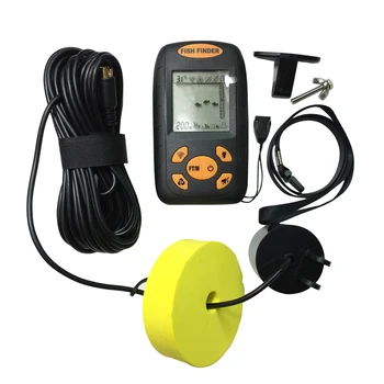 Portabil Sonar Fish Finder Sounder Alarma Traductor Fishfinder 0.7-100m de pescuit echo sounder cu Baterie de Afișare engleză