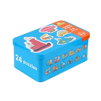 Cutie de Lemn de Potrivire Card de Jucarii pentru Copii Puzzle Flash Cognitiv Card Trafic de Animale Fructe Jucărie de Învățământ Devreme pentru Copii Cadouri