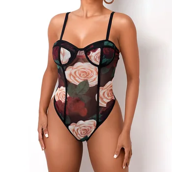 Giyu Print Floral Femeie Rochie Sexy Bodycon Gât Pătrat Ruched Mini Desses 2021 Toamna Vintage Elegant Cu Maneca Lunga Vestidos