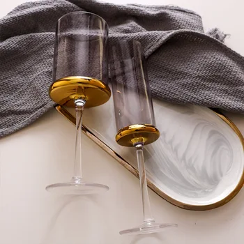 Luxuly Acasă Creative Europene Placare Cupa De Aur Cocktail Pahar De Vin Vin Roșu Pahar De Șampanie Suc De Sticlă De Sticlă De Vin