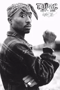 Decor acasă Tupac 1PAC Hip-Hop, R&B, Muzica Star 4-Mătase de Artă Poster Autocolant de Perete Decor Cadou